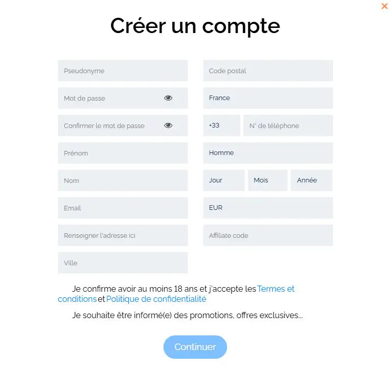 1go.plus CASINO registration process