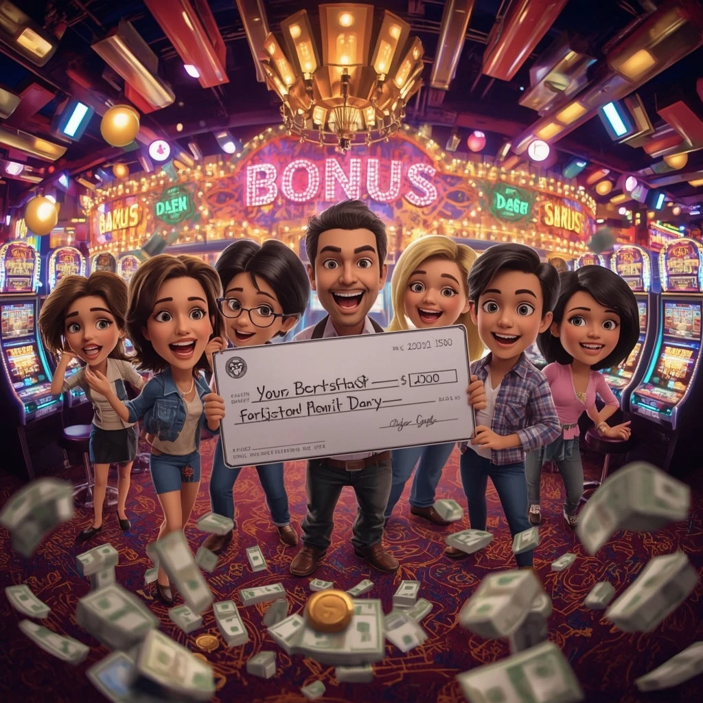 bonus in a man's hands at 1go.plus Casino