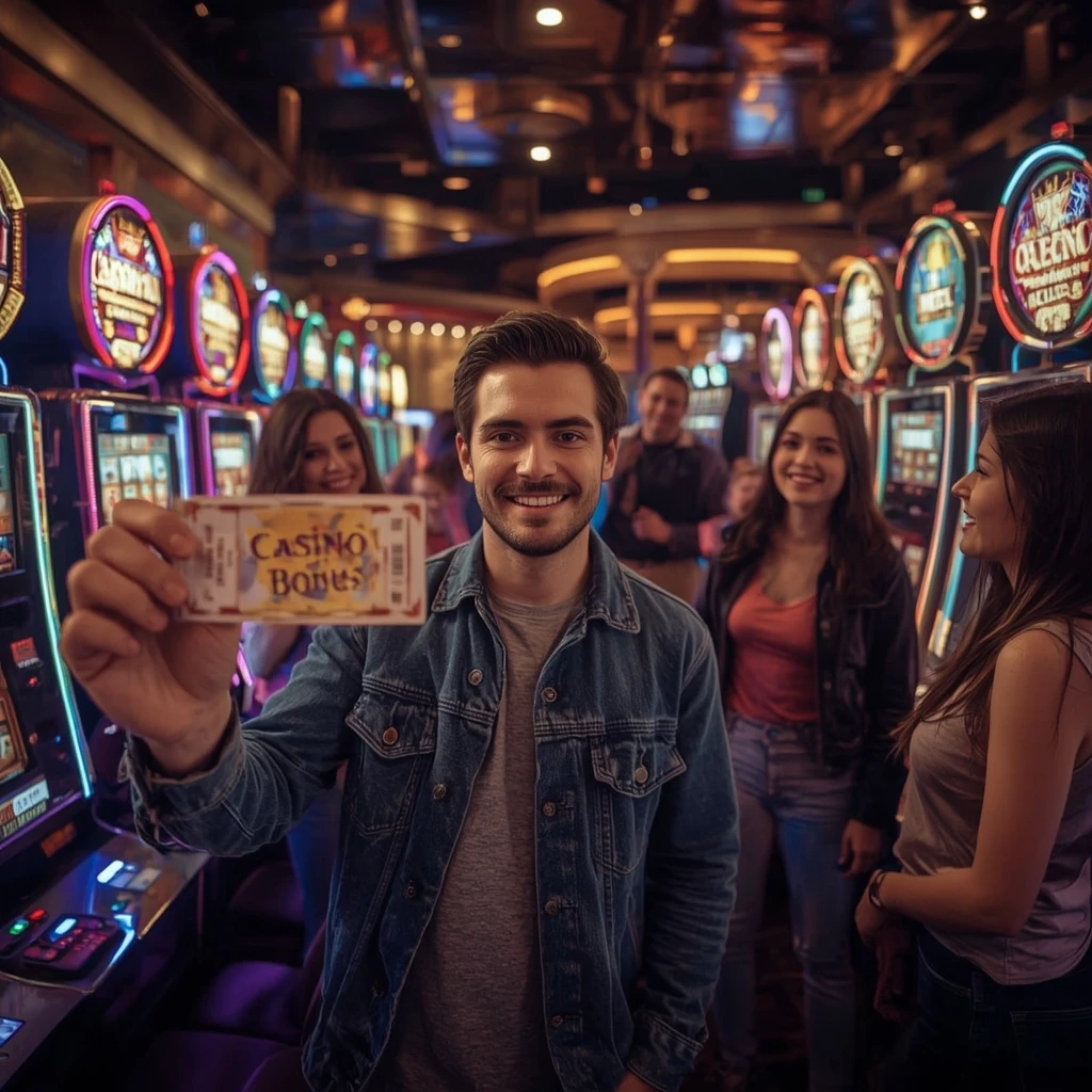 a person with a casino bonus 1go.plus Casino